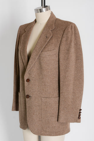 Lanvin Mocha Camel Hair Blazer