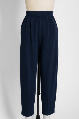 St John Basics Navy Santana Knit Pant
