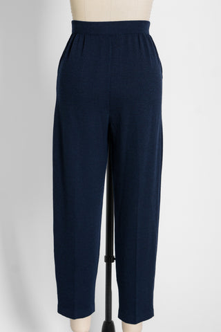 St John Basics Navy Santana Knit Pant