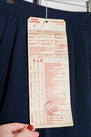 St John Basics Navy Santana Knit Pant