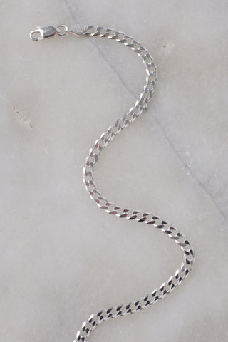Sterling Silver Cuban Curb Chain ~ 16"