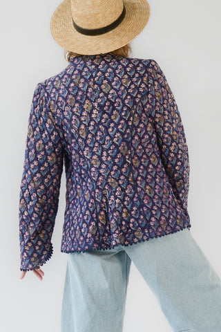 Stunning Indian Cotton Quilted Jacket