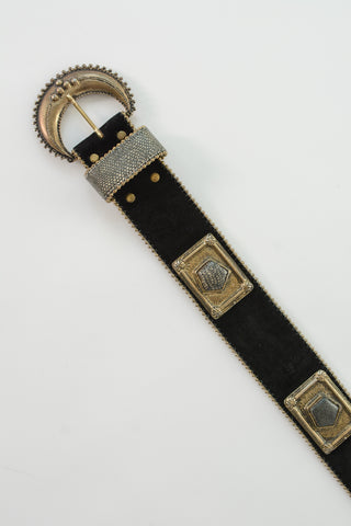 Nina Arjani Embelleshed Suede Belt