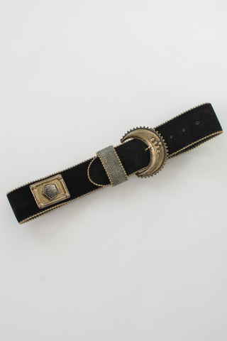 Nina Arjani Embelleshed Suede Belt