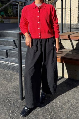 Club Cardigan in Chili