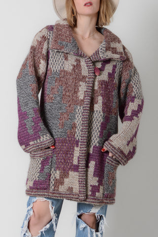 70s Missoni Space Dyed Chunky Cardigan