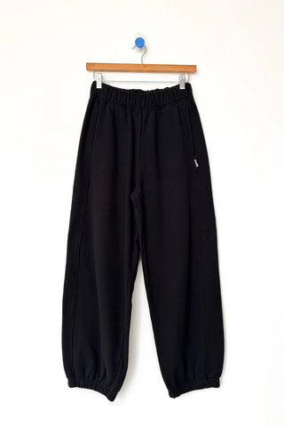 French Terry Balloon Pants in Black
