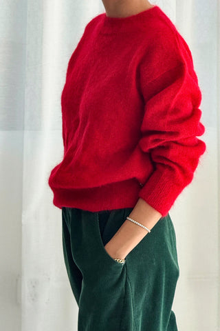 Finn Mohair Sweater in Red