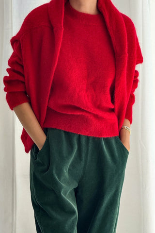 Finn Mohair Sweater in Red