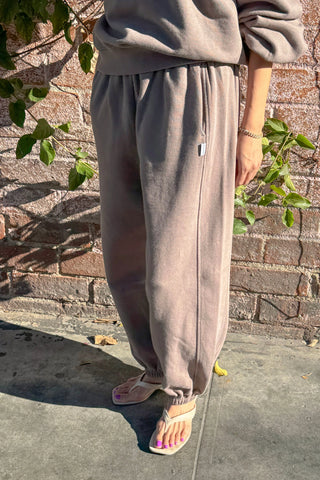 French Terry Balloon Pants in Mushroom