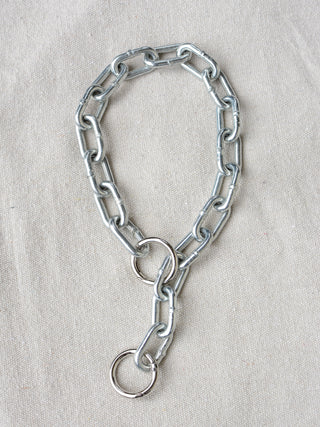 Silver Steel Chain Necklace