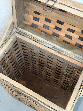 Woven Rattan Picnic Basket