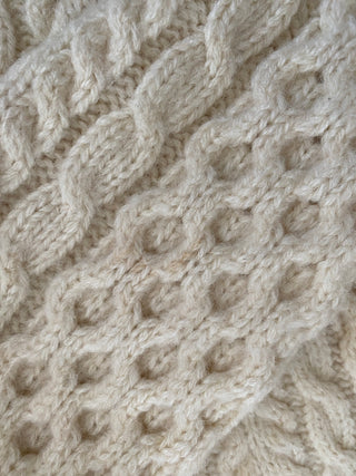 Cozy Ivory Irish Wool Cardigan