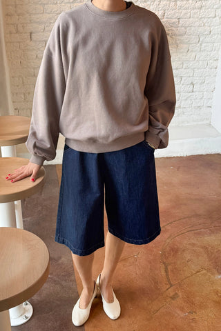 French Terry Core Sweatshirt in Mushroom