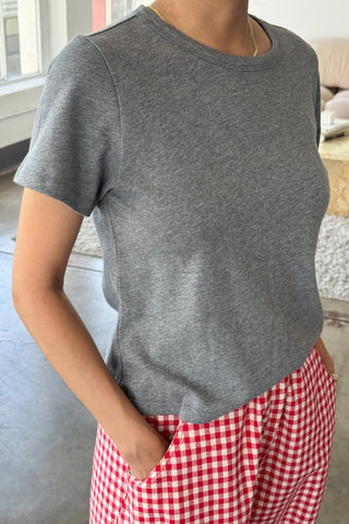 Little Boy Tee in Melange Grey