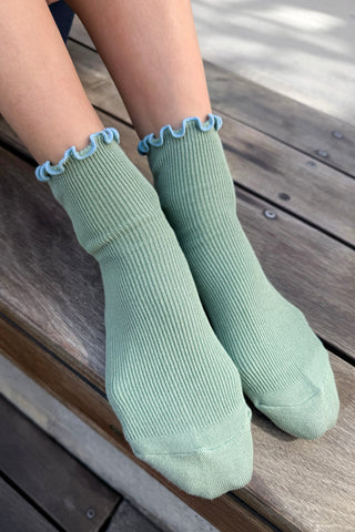 Petite Ruffle Modal Sock