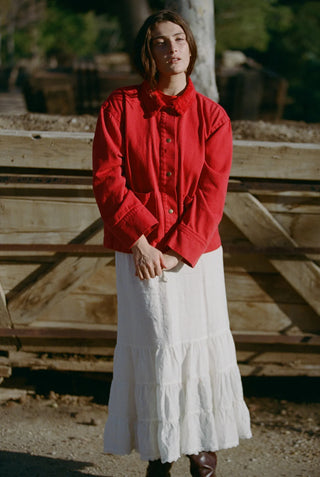 Ramona Jacket in Cherry