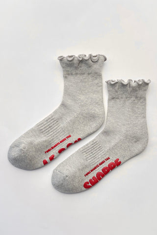Ruffle Hugger Crew Sock