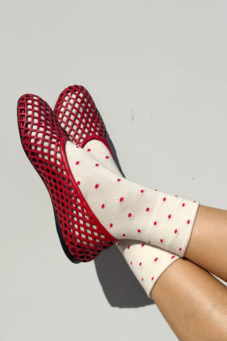 Polka Dot Sneaker Sock