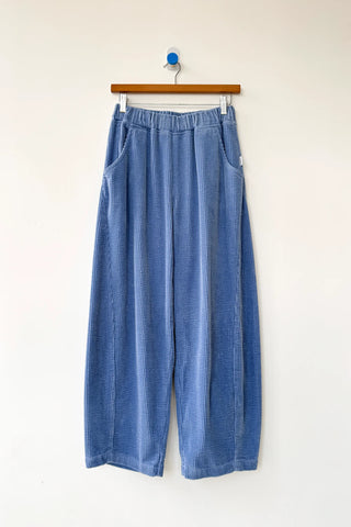Soft Corduroy Arc Cotton Pant in Blue