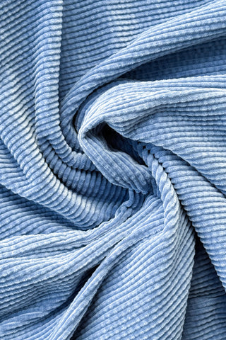 Soft Corduroy Arc Cotton Pant in Blue