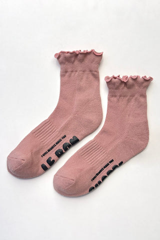 Ruffle Hugger Crew Sock