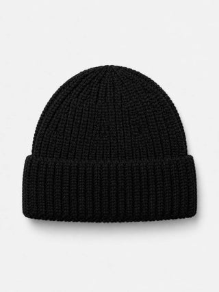 Merino Wool Beanie in Black