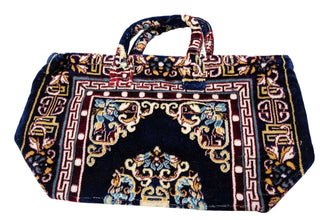 Carpet Tote Bag in Navy