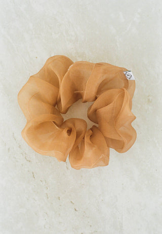 Silk Organza Plant Dyed Scrunchie