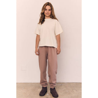 Relaxed Cotton Tee in Off White