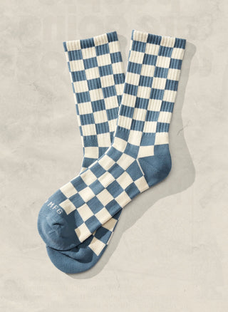 Checkerboard Crew Sock