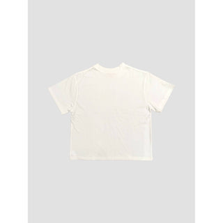 Relaxed Cotton Tee in Off White