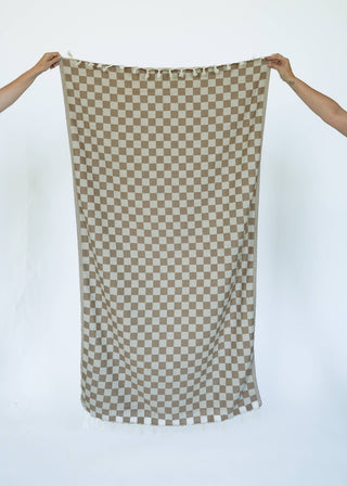 Check Turkish Bath Towel