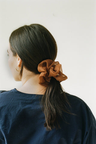 Silk Organza Plant Dyed Scrunchie