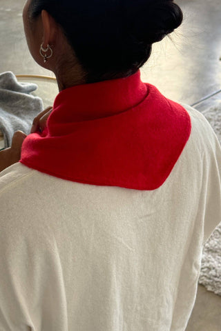 Cashmere Bandana in Cherry
