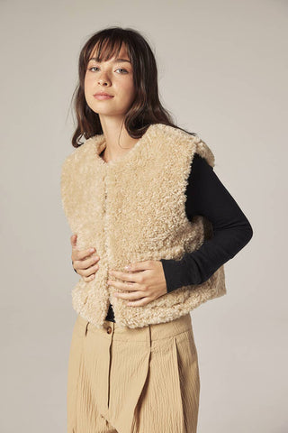 Reversible Sherpa Wool Vest
