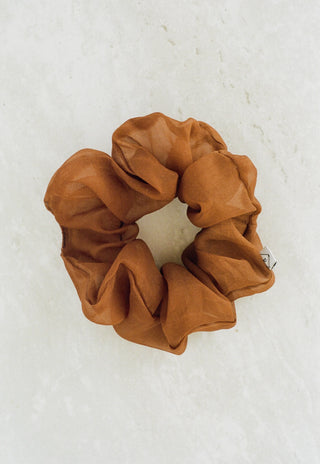 Silk Organza Plant Dyed Scrunchie