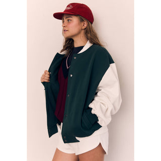 Organic Cotton Fleece Varsity Jacket