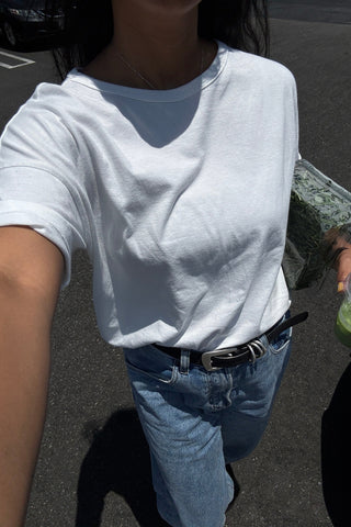 Her Tee in Classic White