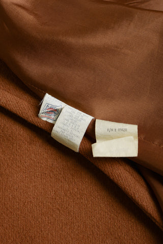 Cinnamon Wool Fringe Shawl Jacket