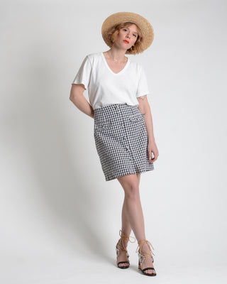 Sweet 90s Laundry Gingham Mini Skirt