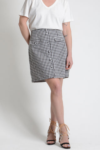Sweet 90s Laundry Gingham Mini Skirt