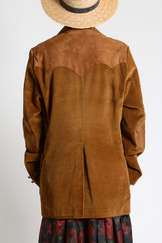 Rich Corduroy Suede 70s Blazer