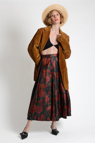 Rich Corduroy Suede 70s Blazer