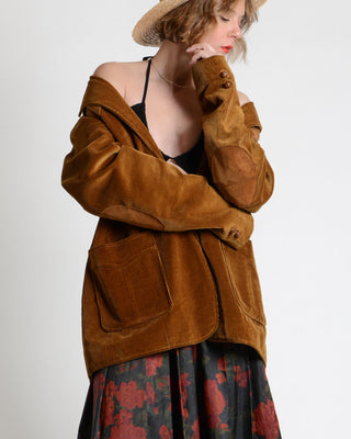 Rich Corduroy Suede 70s Blazer