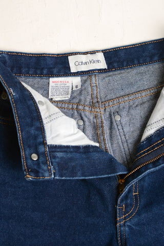 Indigo Hi Rise Straight Leg Calvins ~ 26W