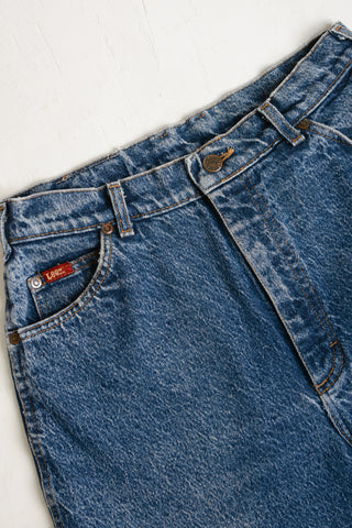 Slash Front Hi Rise Acid Wash Lee Jeans ~ 29W