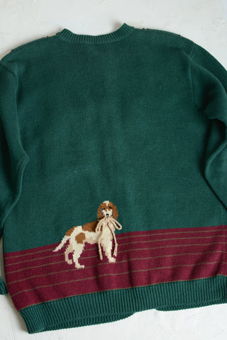 Susan Bristol Equestrian Novelty Cardigan