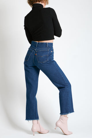 Levi's Misses Zip Front Orange Tabs ~ 27W