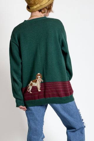 Susan Bristol Equestrian Novelty Cardigan